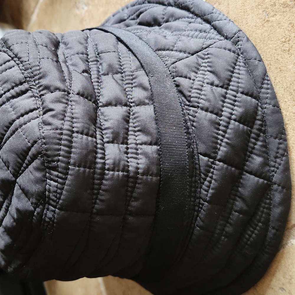 Kate Spade Black Quilted Bucket Hat with Bow - Picture 3 of 9